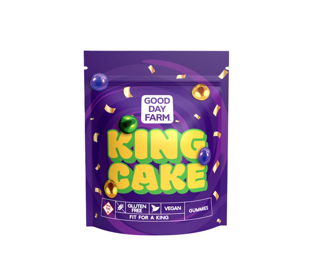 King Cake-flavored gummies from Good Day Farm. (Good Day Farm)